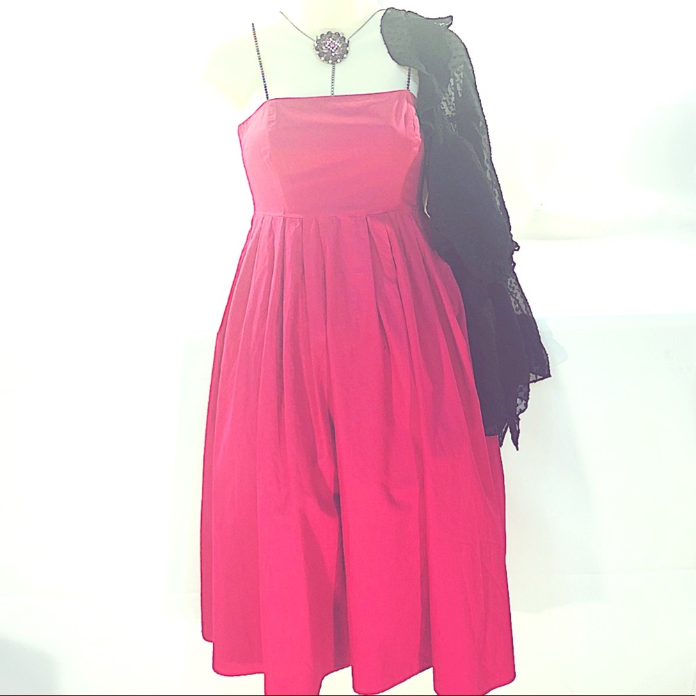 French Connection hot pink sundress